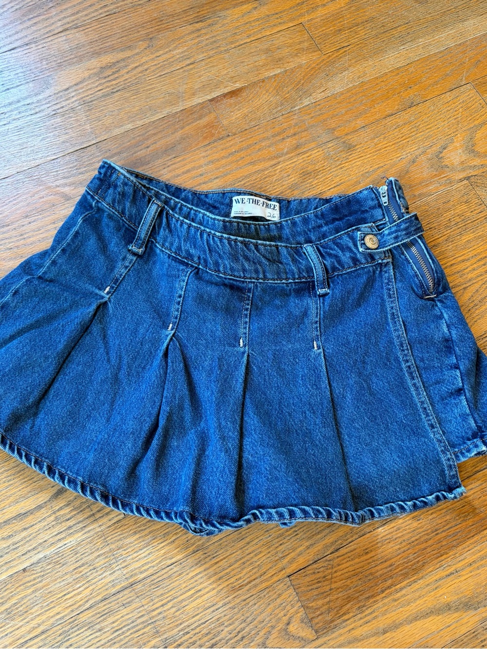 We The Free Stephine Denim Skort